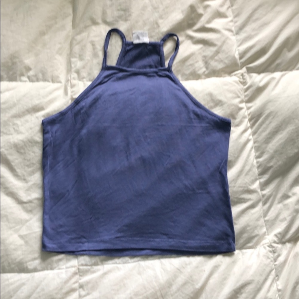 Tilt blue tank